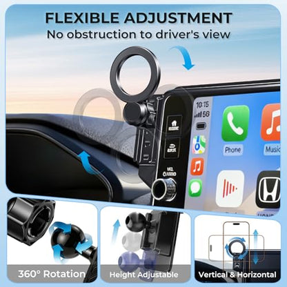 Car Phone Holder for Honda CRV (Fit for 2023-2027 CRV/CRV Hybrid & HRV, 7/9-Inch)
