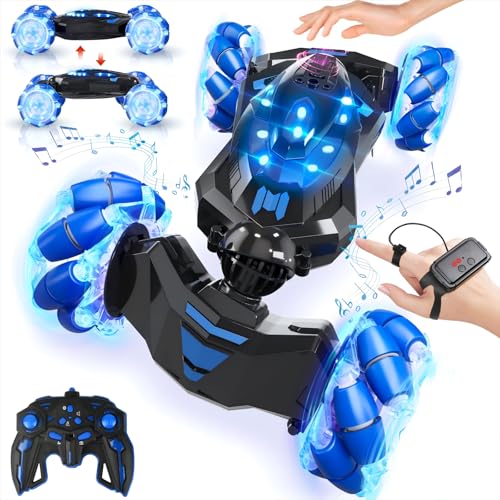 Gesture Sensing RC Stunt Car (Blue)