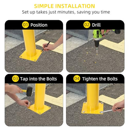 Safety Bollard 4 Packs (42inch)