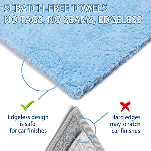 Microfiber Towels for Cars (Blue)