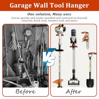 1 Pack Heavy Duty Weed Eater Hanger Wall Mount for Trimmers and Tools