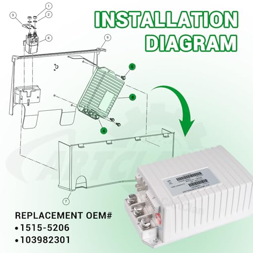 48V 250A Club Car Precedent DC Motor Controller (white)