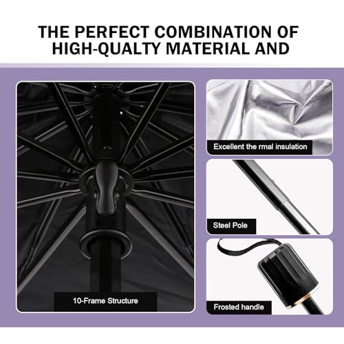 1 PC Windshield Sun Shade Umbrella (1 PC / Silver)