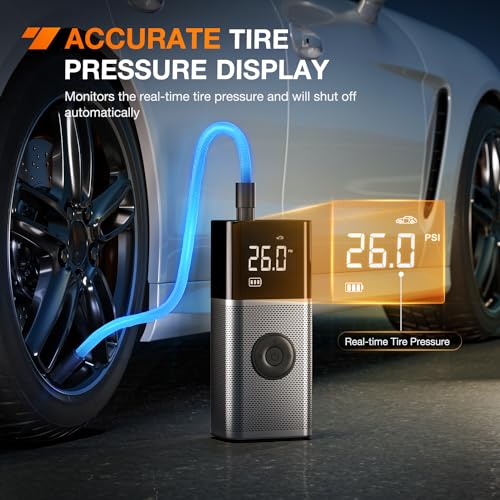 Rechargeable Cordless Tire Inflator 150PSI Dual Power Supply (Cordless Tire Inflator)