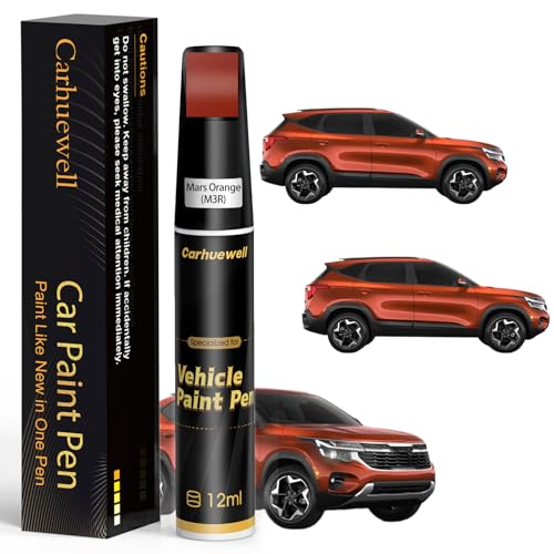 M3R) Mars Orange Touch Up Paint Compatible with Kia 2-In-1 Car Paint Pen (For Kia / Mars Orange(M3R)B-588P Obsidian Blue Pearl for Accord/CR-V/Odyssey-models/Passport/Pilot/RidgelineMars Orange(M3R) Compatible with Golf/Polo)