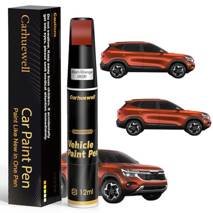 M3R) Mars Orange Touch Up Paint Compatible with Kia 2-In-1 Car Paint Pen (For Kia / Mars Orange(M3R)B-588P Obsidian Blue Pearl for Accord/CR-V/Odyssey-models/Passport/Pilot/RidgelineMars Orange(M3R) Compatible with Golf/Polo)