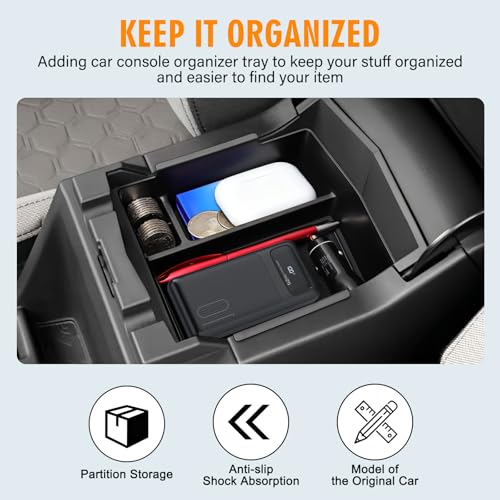 Center Console Organizer for 2025 2026 Subaru Forester Premium Sport Limited Touring Accessories (for Subaru Forester)