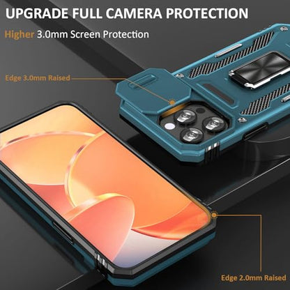 Phone Case for 16 Pro Case 16 Pro Phone Case with Camera Cover (iPhone 16 Pro 【6.3 inch】 / Light Blue)
