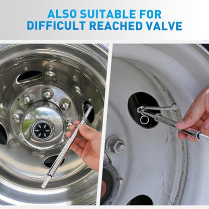 2 Pack Dual Head Tire Pressure Gauge 10 (2pc Tire Pressure Gauge)