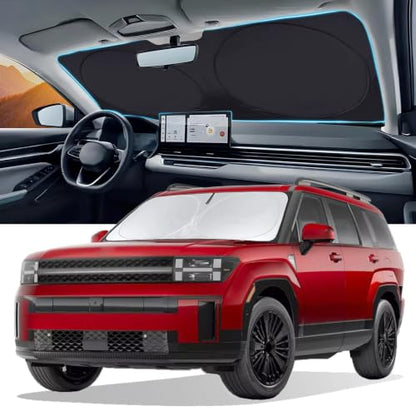 Windshields Sun Shade Fit for 2024 2025 2026 Hyundai Santa Fe (Fit BMW X5 2019-2025)
