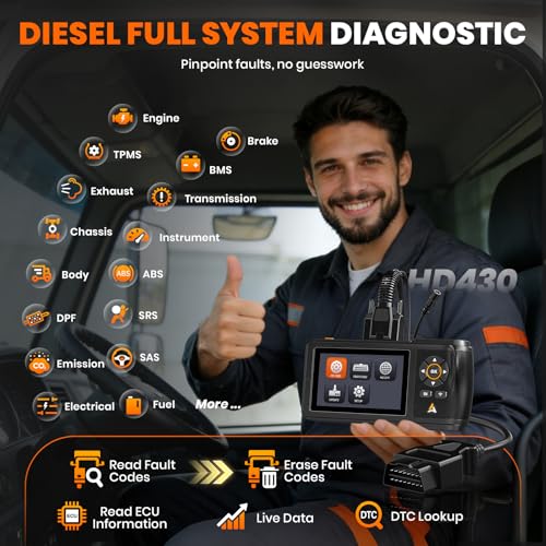 HD430 Heavy Duty Truck Scanner (Black)