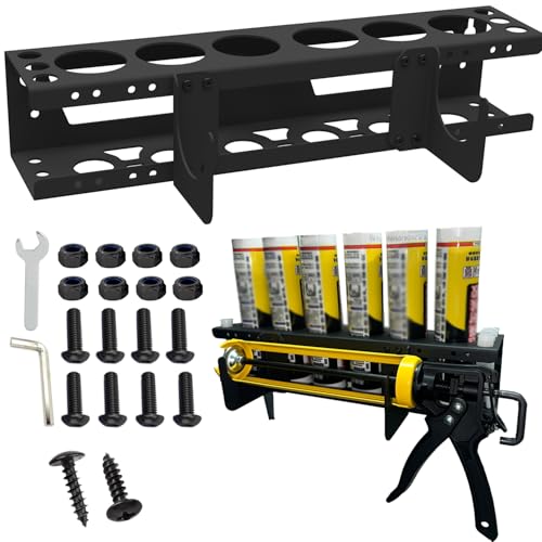 Caulking Tube and Gun Holder Storage Rack Organizer (1)