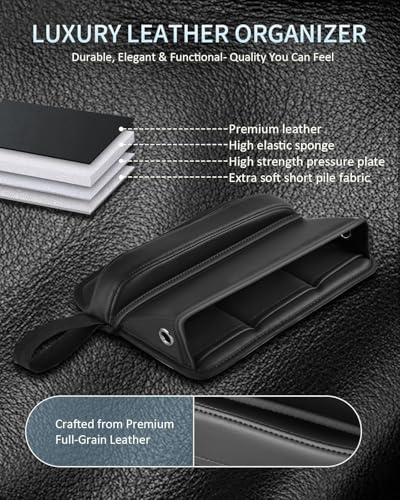Car Seat Gap Filler (B-Pro Car Seat Gap Fille-Black-1Pack)