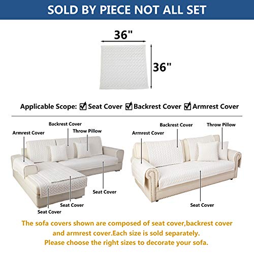 Couch Cover Sectional Couch Covers (36''x36''/Square / White)