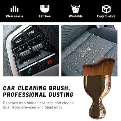 2 PCS Car Detailing Brush (Rose Golden / 2 PCS)