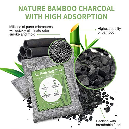 Bamboo Charcoal Air Purifying Bag (Large 8 Pack)