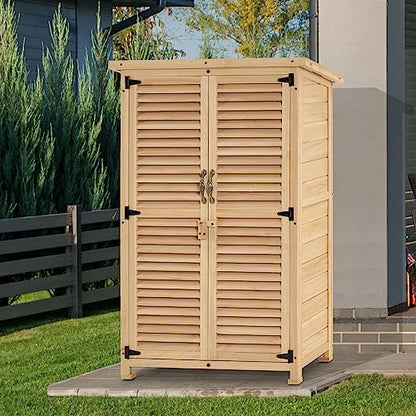 Outdoor Storage Cabinet (Natural / Small)