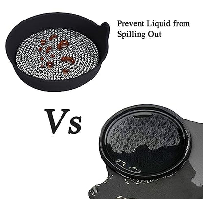2 Pack Car Cup Holder Coaster Bling Crystal Rhinestone Car Interior (Black Whole Rhinestone / 2 Pack)