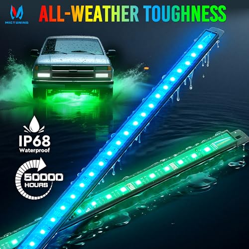 U8 RGBW Underglow LED Light Bars (RGBW & 2 Remote)