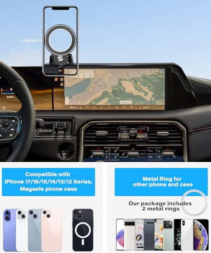 Car Phone Holder for Nissan Armada 2025 2026 14.3" Screen Accessories (for 2025-2026 Nissan Armada (14.3 Inch Screen))