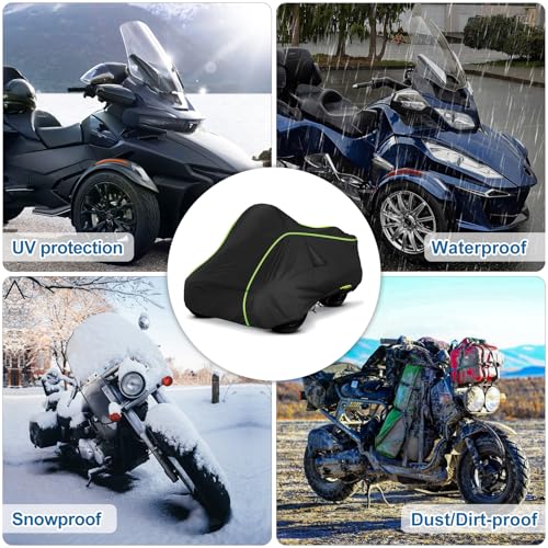 for Can Am Spyder RT Full Cover 2010 (Black / for Can-Am Spyder RT 2010-2019)