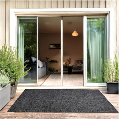 Heavy Duty Durable All Weather Indoor (5' x 19' (Rectangular) / Charcoal)