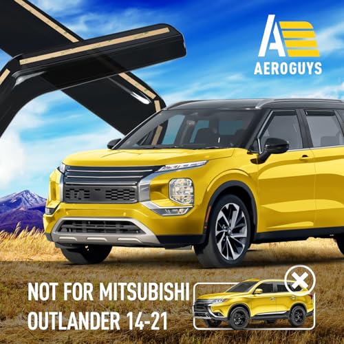 Extra Durable Window Deflectors in (For Mitsubishi Outlander 22-26)