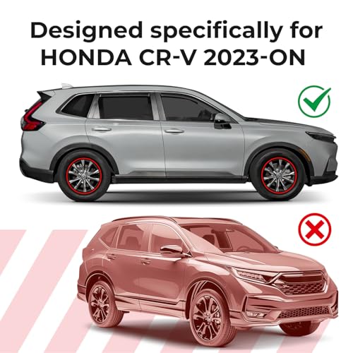 Window Deflectors Smoke Tinted in (For CR-V 23-26)
