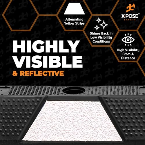48" Heavy Duty Rubber Parking Stopper (White Parking Stoppers / 48 Inch)