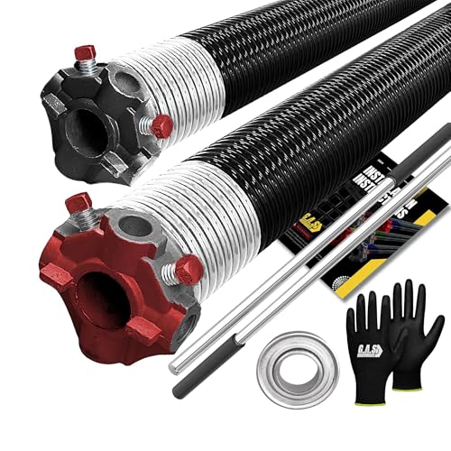 Garage Door Torsion Springs 218x2x25 Includes 1” Steel Bearing (218x2x25 / Pair)