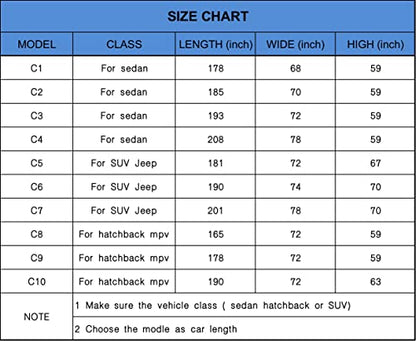 Oxford Car Cover Waterproof All Weather for Automobiles (C4-Fit sedan length (194" to 208"))