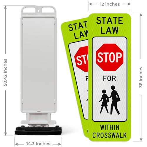 State Law Stop for Pedestrian in Crosswalk MUTCD R1 (Stop For Pedestrian in Crosswalk)
