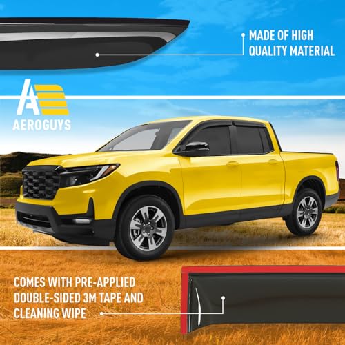 Extra Durable Window Deflectors Tape (For Honda Ridgeline 17-26)