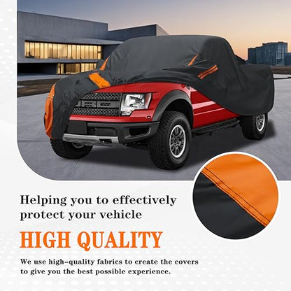 Truck Cover Waterproof All Weather Fit Length up 250 inch Size T4 (4 Truck Cover / T4 Fit Truck Length up 242-250 inch)