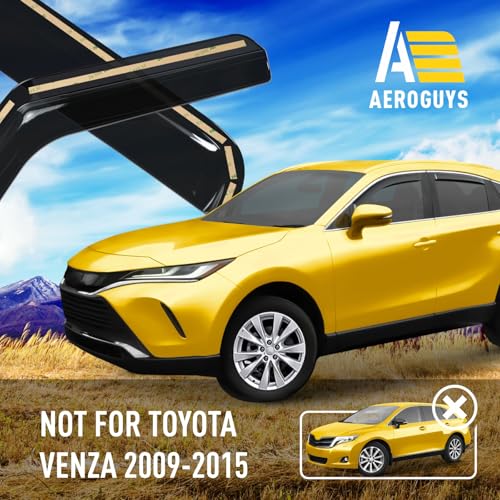Extra Durable Window Deflectors in (For Toyota Venza 21-24)