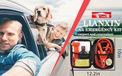 Car Roadside Emergency Kit (Black)