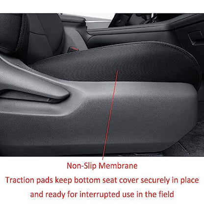 Sienna Seat Covers for 2021 ((Black) / 2021-2026 Limited & Platinum, 2nd Row W/Legrest)