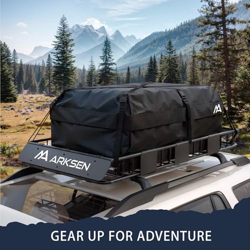 64" x 34" x 6" Roof Rack Cargo Basket with Bag (64" Roof Rack W/Bag, Net, 2 Straps)