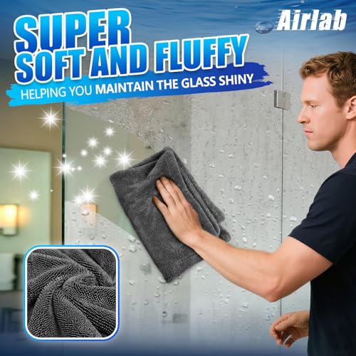Microfiber Towel Car Drying Detailing Wash Cloth Car Care (Dark Grey)