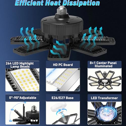 Garage Light 4 Pack (8+1 Panels)