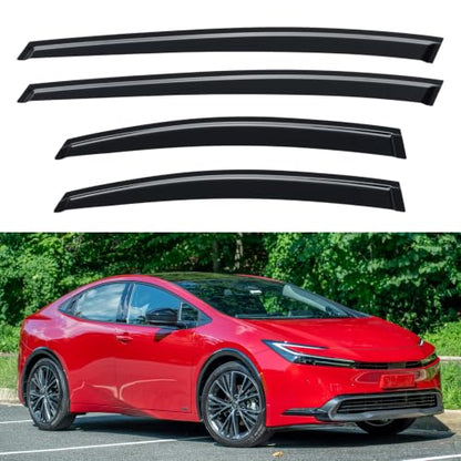 Window Visors Rain Guards for 2023 (2023-2026 Toyota Prius & Prius Prime)