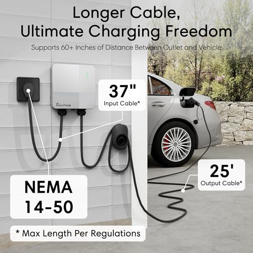 Safe Level 2 EV Charger 40Amp (NEMA 14-50 Plug J1772)