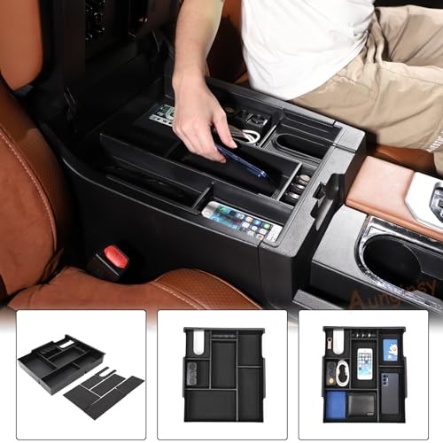 Car Armrest Storage Box Compatible with Toyota Tundra 2014 (Center Armrest Storage Box)