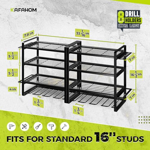 Power Tool Organizer (New 2 Pack / Black-2Pack)