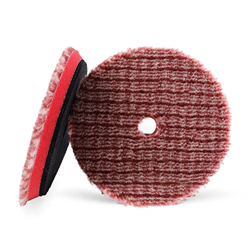 Wool Polishing Pads (2Pcs 6Inch Ultra Coarse Short Hair Wool / 6 Inch (150mm))