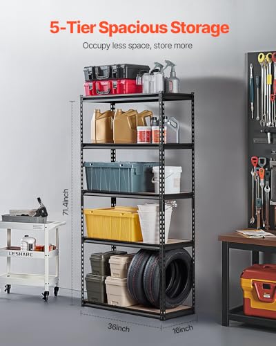 Storage Shelves (16" D x 36" W x 71.4")