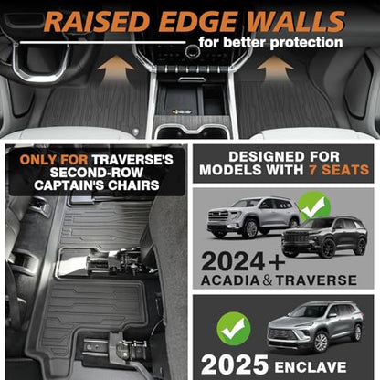 Floor Mats & Trunk Mat for 2024+ Acadia Traverse (Acadia | 2024+)