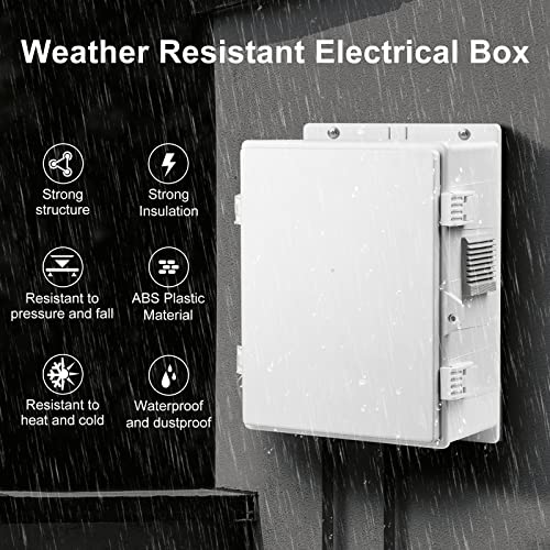 Outdoor Electrical Junction Box (9.2"H x 7"L x 4.6"W & Standard)