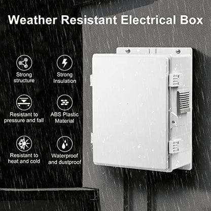 Outdoor Electrical Junction Box (9.2"H x 7"L x 4.6"W & Standard)