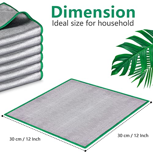 Glass Polishing Streak Free Miracle Cleaning Cloth (Sliver-green)